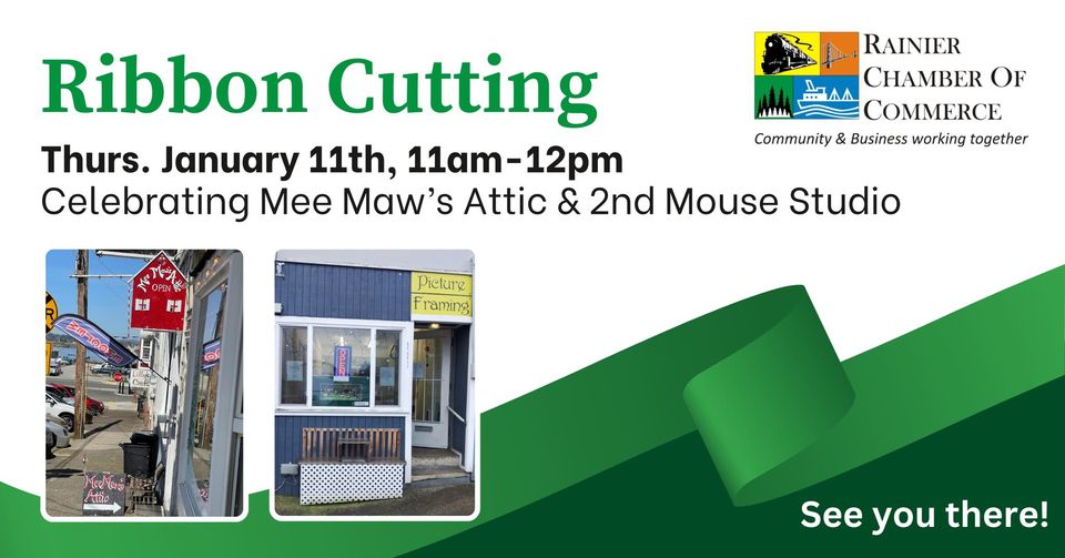 Mee Maw's Attic & 2nd Mouse Studio Ribbon Cutting