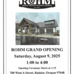 Rainier Oregon Historical Museum Grand Opening!